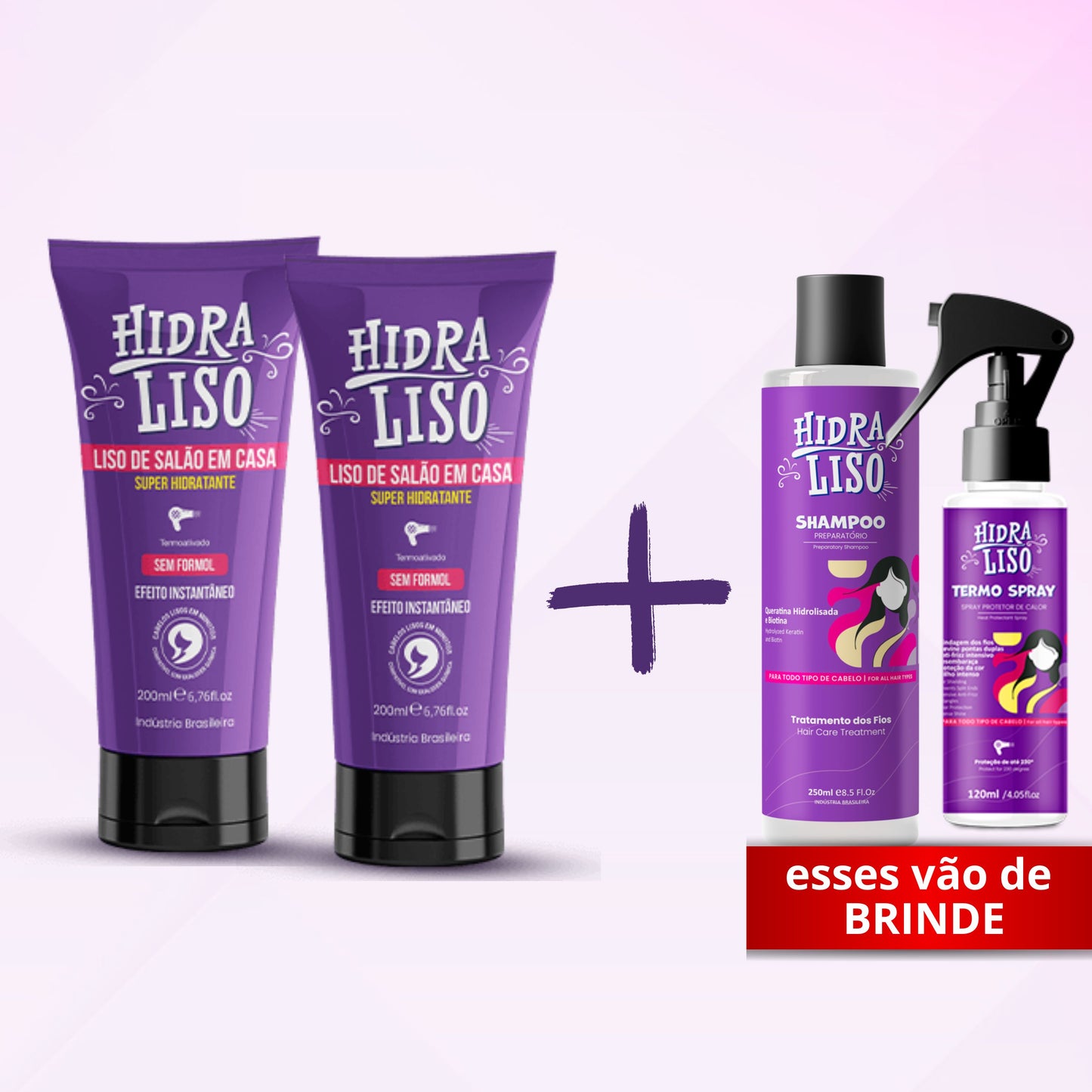 Compre 2 Hidralisos e GANHE 1 SHAMPOO + 1 TERMO SPRAY de BRINDE